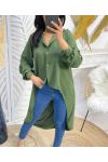 ASYMETRIC TUNIC PE963 MILITARY GREEN