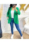 2-POCKET BLAZER JACKET PE975 EMUSALD GREEN