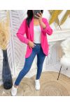 2-POCKET BLAZER JACKET PE975 FUCHSIA