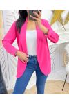 2-POCKET BLAZER JACKET PE975 FUCHSIA