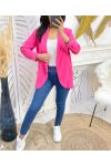 2-POCKET BLAZER JACKET PE975 FUCHSIA