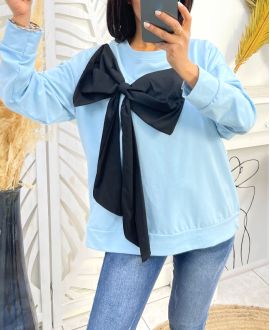 NOEUX PE978 PULLOVER HIMMELBLAU