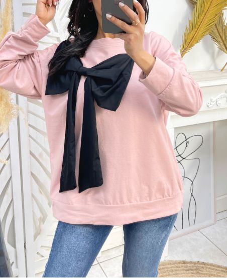 MAGLIONE ANNODATO PE978 ROSA