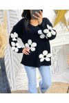 SWETER FLEUR SS148 CZARNY