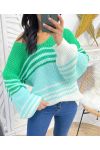 SWEATER STRIPES PE144 GREEN