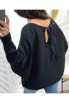 FANCY KNOTTY SWEATER SS109 BLACK