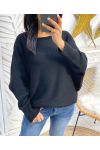 PULLOVER NOEUX FANTAISIE PE109 NOIR