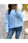 FANCY KNOTS SWEATER SS109 SKY BLUE