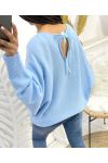 FANCY KNOTS SWEATER SS109 SKY BLUE