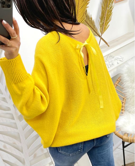 FANCY KNOTS SWEATER SS109 YELLOW