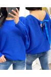 FANCY KNOTS SWEATER PE109 ROYAL BLUE