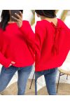 FANCY KNOTS PULLOVER PE109 ROT