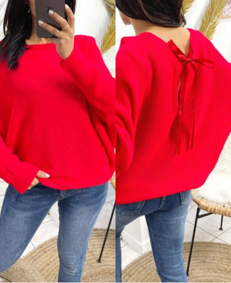 FANCY KNOTS PULLOVER PE109 ROT