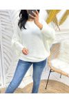 FANCY KNOTS PULLOVER PE109 WEISS