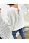 FANCY KNOTS SWEATER PE109 WHITE