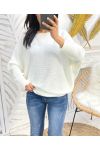 FANCY KNOTS SWEATER PE109 WHITE