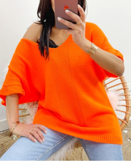 MAGLIA MANICA CORTA PE956 ARANCIO