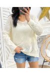 JERSEY DE PUNTO PARA MUJER PE343 BEIGE