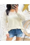 WOMEN'S KNIT SWEATER PE343 BEIGE