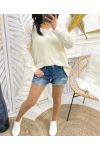 WOMEN'S KNIT SWEATER PE343 BEIGE