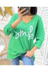 T-SHIRT SMILE PE483 VERT