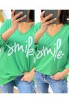 T-SHIRT SMILE PE483 VERDE