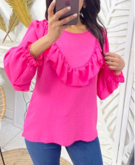 TOP FROUFROU PE185 FUSCIA