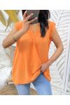 TOP ENCAJE FLUIDO PE709 NARANJA