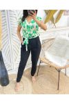 FLOWER JUMPSUIT PE410 GROEN