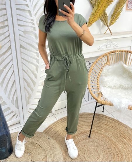 JUMPSUIT PE438 GREEN