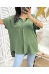 BLUSA CON CATENA PE235 VERDE MILITARE