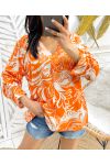 BLOUSE VISCOSE PE379 ORANGE