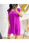 FLOWING RUFFLE SLEEVE DRESS PE807 MAUVE