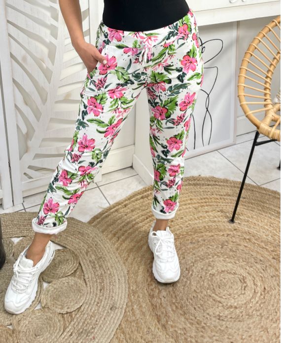 PRINTED COTTON JOGG PANTS 2 POCKETS PE1075-11