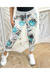 2-POCKET PRINTED COTTON JOGG PANTS PE1075-1