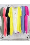 DRESS + VEST SET COTTON GAUZE PE1029 YELLOW