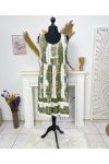 VESTIDO OVERSIZE DE VISCOSA ESTAMPADA SS1038 VERDE