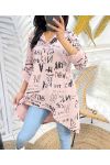 PINK PE63 PRINTED TUNIC