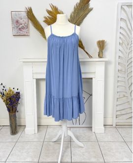 FLOWING DRESS PE1081 BLUE JEANS