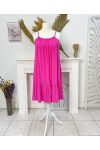 FLIESSENDES KLEID PE1081 FUSHIA