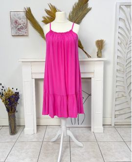 FLIESSENDES KLEID PE1081 FUSHIA