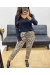 ZEBRA PRINT SUEDE PANTS AH250111