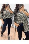 CAMICIA LEOPARDATA KAKI AH250005