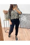 CAMICIA LEOPARDATA KAKI AH250005