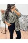 CAMISA DE LEOPARDO CAQUI AH250005