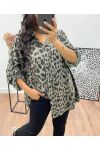 CAMISA DE LEOPARDO CAQUI AH250005