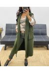 SLEEVELESS COAT AH250095 GREEN