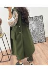 SLEEVELESS COAT AH250095 GREEN