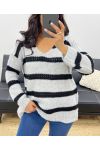 SOFT STRIPED SWEATER AH250045 GREY