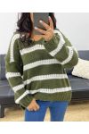 SOFT STRIPED JUMPER AH250045 GREEN